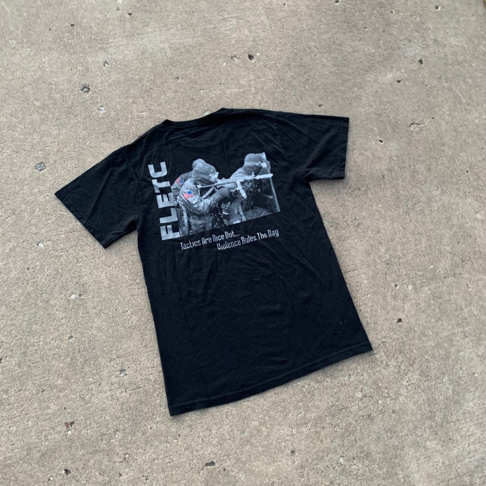 FLETC Federal Law Enforcement Training Centers Graphic T-Shirt Black Mens Small